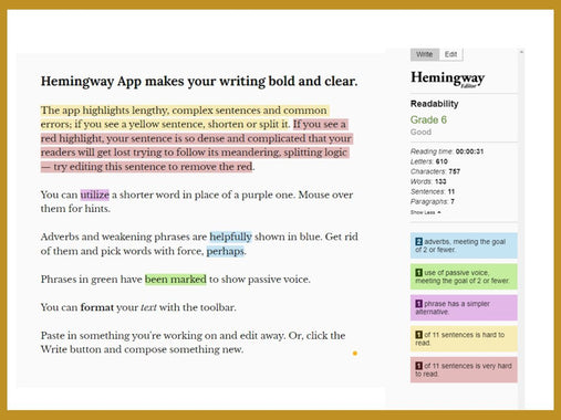Hemingway App