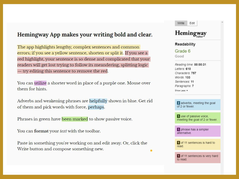 Hemingway App